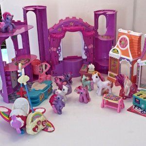 MY LITTLE PONY CELEBRATION CASTLE Music Light Sound & Celebration Salon -PONIES+